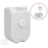 vidaXL Réservoir d'eau portable avec adaptateur 24 L gris