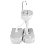 vidaXL Réservoir d'eau portable avec adaptateur 24 L gris