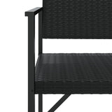 vidaXL Banc de jardin à 2 places gris résine tressée