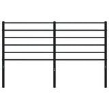 vidaXL Tête de lit métal noir 160 cm