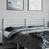 vidaXL Tête de lit métal blanc 200 cm