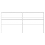 vidaXL Tête de lit métal blanc 200 cm
