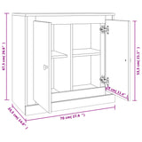 vidaXL Buffet gris béton 70x35,5x67,5 cm bois d'ingénierie
