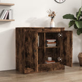 vidaXL Buffet gris béton 70x35,5x67,5 cm bois d'ingénierie