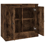 vidaXL Buffet gris béton 70x35,5x67,5 cm bois d'ingénierie