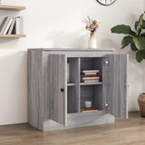 vidaXL Buffet gris béton 70x35,5x67,5 cm bois d'ingénierie