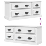 vidaXL Meuble TV gris béton 100x35,5x45 cm bois d'ingénierie