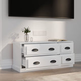 vidaXL Meuble TV gris béton 100x35,5x45 cm bois d'ingénierie
