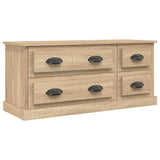 vidaXL Meuble TV gris béton 100x35,5x45 cm bois d'ingénierie