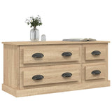 vidaXL Meuble TV gris béton 100x35,5x45 cm bois d'ingénierie