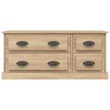 vidaXL Meuble TV gris béton 100x35,5x45 cm bois d'ingénierie