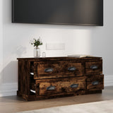 vidaXL Meuble TV gris béton 100x35,5x45 cm bois d'ingénierie
