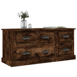vidaXL Meuble TV gris béton 100x35,5x45 cm bois d'ingénierie