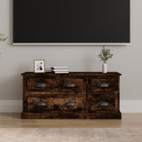 vidaXL Meuble TV gris béton 100x35,5x45 cm bois d'ingénierie