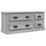 vidaXL Meuble TV gris béton 100x35,5x45 cm bois d'ingénierie