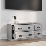 vidaXL Meuble TV gris béton 100x35,5x45 cm bois d'ingénierie