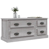 vidaXL Meuble TV gris béton 100x35,5x45 cm bois d'ingénierie