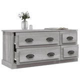 vidaXL Meuble TV gris béton 100x35,5x45 cm bois d'ingénierie