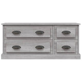 vidaXL Meuble TV gris béton 100x35,5x45 cm bois d'ingénierie