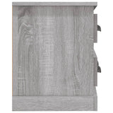 vidaXL Meuble TV gris béton 100x35,5x45 cm bois d'ingénierie