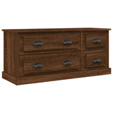 vidaXL Meuble TV gris béton 100x35,5x45 cm bois d'ingénierie