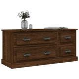 vidaXL Meuble TV gris béton 100x35,5x45 cm bois d'ingénierie