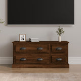 vidaXL Meuble TV gris béton 100x35,5x45 cm bois d'ingénierie