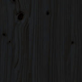 vidaXL Canapé central 120x80 cm noir bois de pin massif