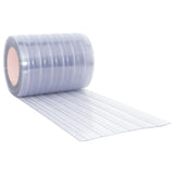 vidaXL Rideau de porte transparent 300 mmx2,6 mm 25 m PVC