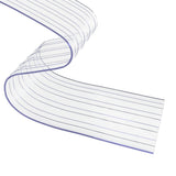 vidaXL Rideau de porte transparent 300 mmx2,6 mm 25 m PVC