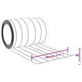 vidaXL Rideau de porte transparent 300 mmx2,6 mm 25 m PVC