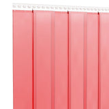 vidaXL Rideau de porte rouge 200 mmx1,6 mm 25 m PVC