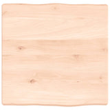 vidaXL Dessus de table bois massif non traité bordure assortie