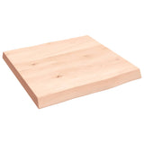 vidaXL Dessus de table bois massif non traité bordure assortie
