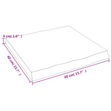 vidaXL Dessus de table bois massif non traité bordure assortie