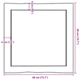 vidaXL Dessus de table bois massif non traité bordure assortie