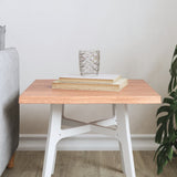 vidaXL Dessus de table bois chêne massif traité bordure assortie