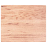 vidaXL Dessus de table bois chêne massif traité bordure assortie