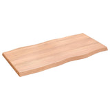 vidaXL Dessus de table bois massif traité bordure assortie