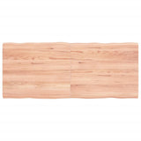 vidaXL Dessus de table bois massif traité bordure assortie