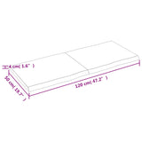 vidaXL Dessus de table bois massif traité bordure assortie