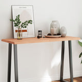 vidaXL Dessus de table bois massif traité bordure assortie
