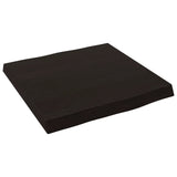 vidaXL Dessus de table bois massif traité bordure assortie