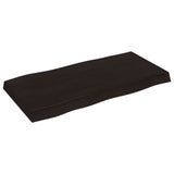 vidaXL Dessus de table bois massif traité bordure assortie