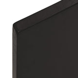vidaXL Dessus de table bois chêne massif traité bordure assortie