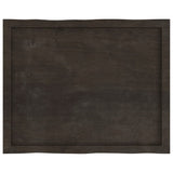 vidaXL Dessus de table bois massif traité bordure assortie