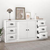 vidaXL Buffets 3 pcs Chêne sonoma Bois d'ingénierie