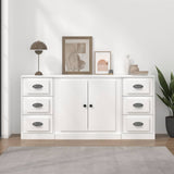 vidaXL Buffets 3 pcs Chêne sonoma Bois d'ingénierie