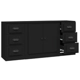 vidaXL Buffets 3 pcs Chêne sonoma Bois d'ingénierie