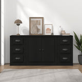 vidaXL Buffets 3 pcs Chêne sonoma Bois d'ingénierie